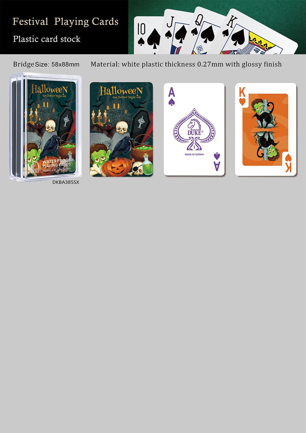 Halloween playing cards